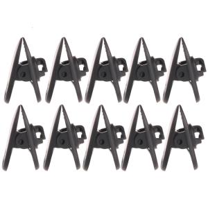10 Pack Headphone Nip Clamps Holders Mount Wire Lapel Clips Rotatable Plastic Earphone Wire Clips Headphone Cable Mount