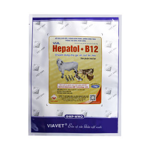 Bổ gan giải độc cho vật nuôi via HEPATOL + B12 (gói 1Kg) phòng báng nước sưng thận táo bón phân sống hỗ trợ tiêu hóa kích thích thèm ăn...