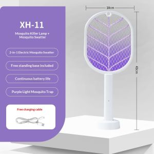 Electric mosquito swatter mosquito racket bug zapper mosquito killer fly swatter rechargeable mosquito swatter 2 in 1 mosquito swatter uv mosquito trap pamatay lamok insect killer