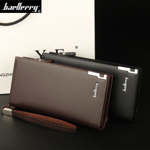 BAELLERRY Import Dompet Pria Wanita Dompet Panjang Dompet Kulit Keren Dompet Cowok Cewek