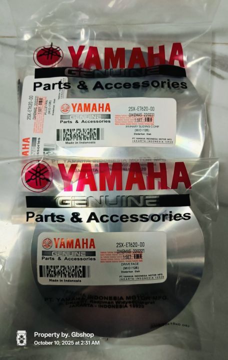 PULLEY%20SET%20M3%20MIO%20I%20125%20MIO%20SOUL%20I%20125%20YAMAHA%20GENUINE%20PARTS%202SX-E7620-00%20-%20Image%207