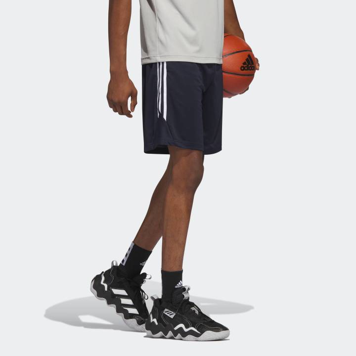 adidas Basketball Legends 3-Stripes Basketball Shorts Men Blue