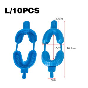 10PCS Dental Tray Topical Taf Fluor Dental Foam Tray Sendok Cetak Topikal Fluoride Gigi