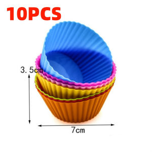 RuiMing (การจัดส่ง 2-3 วัน) ✨✨  1/5 / 10pcs MaFen ถ้วยวัสดุซิลิโคนเกรดอาหาร รูปร่างสร้างสรรค์แม่พิมพ์ขนมครัวแม่พิมพ์อบ