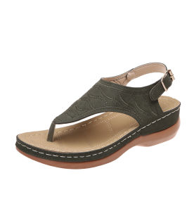 [Free Shipping] In-Stock WomenS Shoes New Roman Style One-Strap WomenS Sandals Size 43 Large Size Sandals