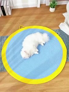 [Bồ công anh] tấm cho mèo cào Thảm dành cho mèo Thảm đồ chơi cho mèo cào tay tròn 40/60/80cm Thảm bện tấm ván móng vuốt mèo