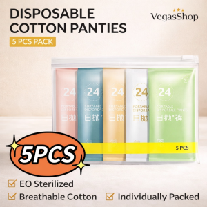 5PCS Portable Disposable Cotton Panties Travel Set Pregnant Wome