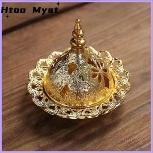 tantuoye กระถางธูปหอมกลวงทรงหอคอยสีทองสไตล์อาหรับกระถางธูปสำหรับบ้านโรงแรมธูปเครื่องประดับโยคะ