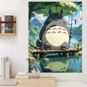 Ready stock sa local warehouseHayao Miyazakis Totoro Vertical Background Cloth ins  Wall tapestry anime wall art bedside tapestry room dormitory wall cloth