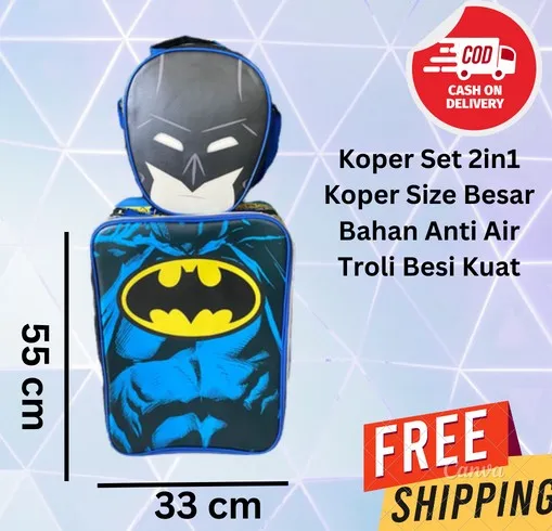 BGC Tas Koper Sekolah Anak SD Anti Air Captain America Set Dengan