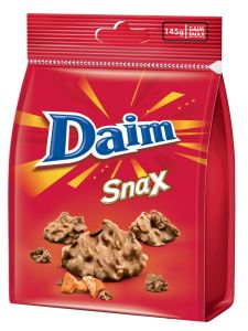 Chocolate Daim snax น้ำหนัก 145 กรัม  อ่านรายละเอียดก่อนสั่ง /Read details before order BBF.29/07/26