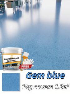 Epoxy Colored Sand Self-Leveling Floor Paint 5kg Imitation Marble Ceramic Tiles One-Coat Formation Mirror Finish 10H Hardness