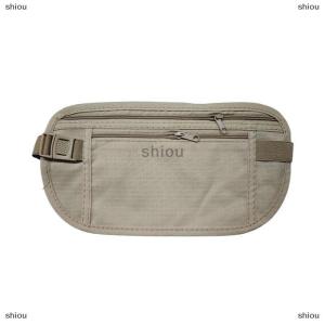 [COD] shiou 1PC phổ thể thao eo túi tiền vành đai cho du lịch phụ nữ và nam giới mỏng ẩn Ví du lịch điện thoại di động chống trộm Túi