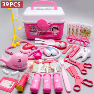 43/53Pcs Mainan Anak Doctor Koper Mainan Anak Anak Perempuan Dokter Dokteran Set Lengkap PlaySet Mainan Edukasi
