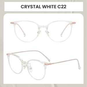 Berrybarton Frame Kacamata Bulat Pria Wanita Bisa Minus/Silinder Gratis Lensa Anti Radiasi TR 9882