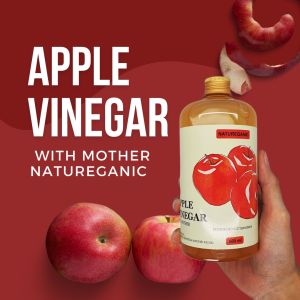 CUKA APEL NATUREGANIC 500 ML | APPLE VINEGAR WITH MOTHER | CUKA APEL ORGANIC 500 ML ORIGINAL