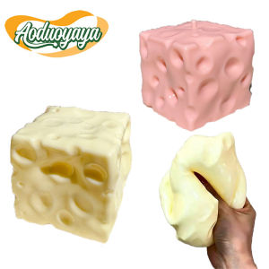 Aoduoyaya Cheese Squeeze Toy Slow Rebound Toy Stress Relief Toy Squishy Toy for Kids and Adults 捏捏玩具