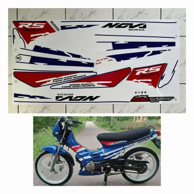สติ๊กเกอร์ Nova RS ปี1992 (ตัวโช๊คเดี่ยว) สติ๊กเกอร์ โนวา RS ปี92