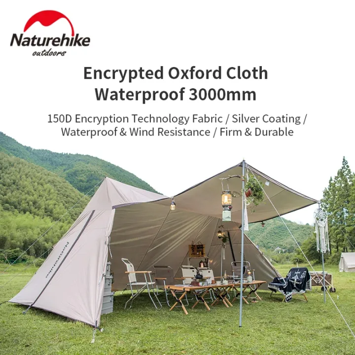 Naturehike%20Cloud%20Desk%20M%20Twin%20Tower%20Shelter%20Outdoor%20Camping%20Tent%20Tarp%20Portable%20Waterproof%20Windproof%20with%20Projector%20Screen%204%20Poles%20Canopy%20Awning%20Camp%20Glamping%20Shelter%20Nature%20Hike%20-%20Image%205