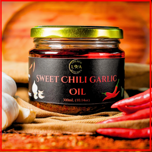 Golden L.A Kitchen Bigger Size 300mL of Sweet Chili Garlic Oil | Chili Garlic Oil | Chili Sauce | Chili Oil Ph