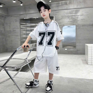Bộ quần áo mùa hè bé trai 14-48kg mẫu S77 bộ đồ trẻ em cộc tay chất cotton cho bé trai