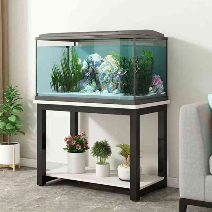 Simple Weight-bearing Stand Living Room Floor Storage Rack Metal Fish ...