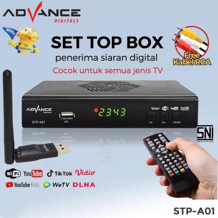 【READY STOCK】Garansi Resmi 1 Tahun ADVANCE Set Top Box Tv Digital ...