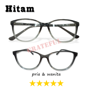 Kacamata Gaya Antiradiasi Melindungi Mata Dari Sinar Radiasi Biru Frame Oval Gradasi Lensa Normal Cocok Untuk Pria Wanita - BISA COD