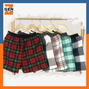 Quần mặc nhà nam họa tiết in caro nổi bật mặc ở nhà hoặc đi biển (Màu ngẫu nhiên) - LZ FASHION - TT002