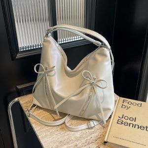 Shoulder Bag Large Capacity Bow Design Simple Crossbody Bag Fashion Backpack Bag for Woman