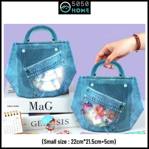 5050HOME Jeans Handbag Goodies Bag Children Days Packaging Bag Birthday Party For Kids Door Gift Bag