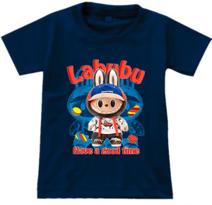 KAOS ATASAN BAJU ANAK LAKI-LAKI MOTIF LABUBU LUCU LENGAN PENDEK UKURAN 1-10 TAHUN D&C KIDS DTF-1419