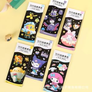 Cartoon Sanrio Mymelody Kuromi Cinnamoroll Colourful Scratch Painting Children Fun Art Kid DIY Art Craft Birthday Gift
