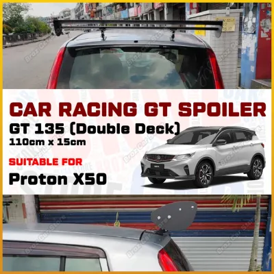✈️ Proton X50 - Car Racing GT Spoiler Coated Aerodynamics Design Aluminum Rear Trunk GT Wing Spoilers Car Accessories
