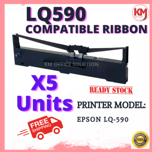 Compatible Ribbon Epson LQ590 590 LQ590H LQ 590 LQ 590H Printer Ribbon S015589 Black
