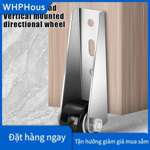 WHPHous Im lặng đồ nội thất bên gắn hướng cửa Con lăn hỗ trợ di chuyển bánh xe với ốc vít đa chức năng ròng rọc thép không gỉ