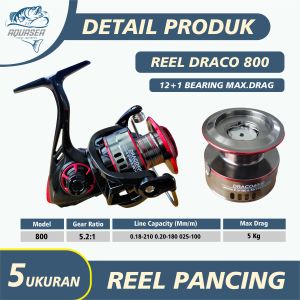 AQUASEA - Reel Pancing Draco Rell Pancing Katrol Kerekan Pancing Reel Spool Metal Aluminium