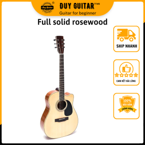 Đàn guitar Acoustic DJ260 Duy Guitar Store màu gỗ tự nhiên âm thanh vang tốt