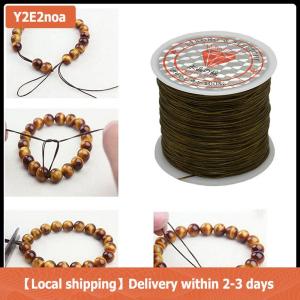 【Local shipping】 50m mạnh mẽ căng đàn hồi dây dây dây vòng đeo tay vòng cổ chuỗi hạt 0.5mm