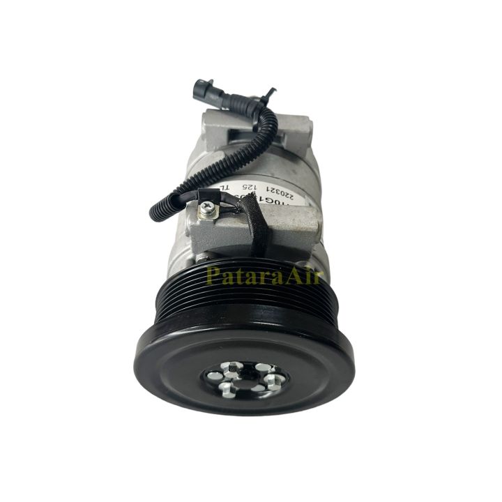 คอมแอร์ Foton Auman คอมกลม หูร้อย แปะตูด 8PK 24v. แท้! คอมเพรสเซอร์ แอร์ โฟตอน ออแมน  สายพาน8ร่อง 24 โวลท์ คอมแอร์รถยนต์ อูแมน Compressor - รูปที่ 3