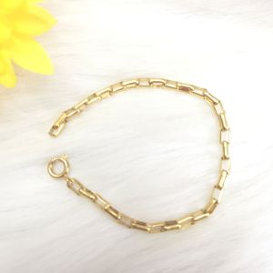 (Dùng lâu dài- Tắm rửa thoải mái) Lắc Xích Vuông Dài 3mm Titanium Cao Cấp- Không kiêng nước tắm rửa