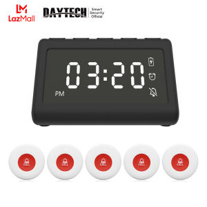 🔥ส่งไวจากไทย🔥DAYTECH เครื่องเรียกคิว Home Security System ระบบเรียกไร้สาย เพจเจอร์เรียกคิว ปุ่มเรียกพนักงาน สำหรับร้านอาหาร เพจเจอร์ไร้สา P6