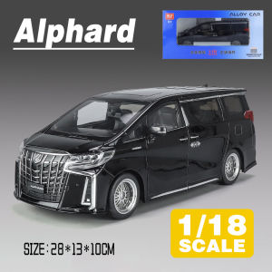 LEO 1:18 Toyota Alphard MPV Metal Diecast Alloy Toy Car Model Trucks For Kids Toys Vehicles Hobbies Collectio