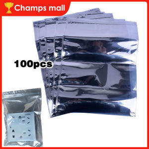 100Pcs Resealable ESD Anti-Static Shielding Ziplock Bags Translucent Electronic Device Storage Bag