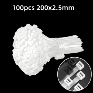 BESTITIT 20/50100Pcs Đa năng Khóa buộc cáp nylon đa năng Khóa nylon Khóa tự động Dụng cụ buộc cáp nhựa Quà tặng Dụng cụ giữ dây cáp Giá đỡ cà vạt Sửa chữa xe hàng ngày