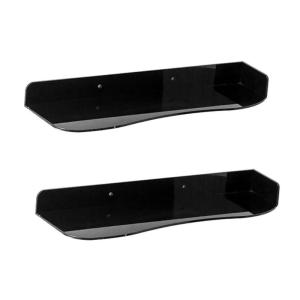 1 Pair Acrylic Shoe Rack Wall Mount Storage Stand for Sneaker and High Heel Floating Display Shelf for Home or Store Use