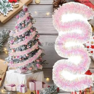 [COD] Home Fashion 2M Christmas Decoration Color Ribbon Christmas TreeBar Tops Ornaments Pink And Colorful New Year 2026 DIY Party Decor Supplies