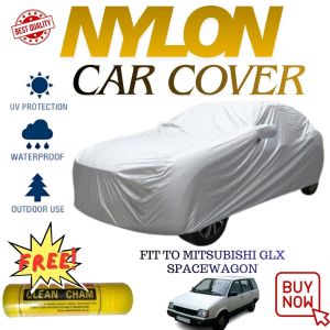 MITSUBISHI GLX SPACEWAGON Waterproof Nylon Car Cover Lightweight For Regular SUV Car Protection With Chamois Towel