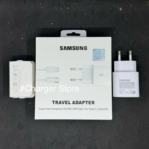 Charger Samsung 25Watt Super Fast Charging Tipe C To Tipe C Travel Adapter Cable Super Fast Charging 25W C To C