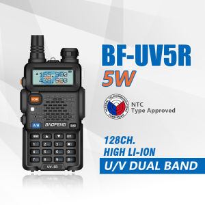 Baofeng UV-5R Two-Way Radio 5W 128CH Walkie Talkie Dual Band UHF/VHF 136-174Mhz & 400-520Mhz Radio Long Range